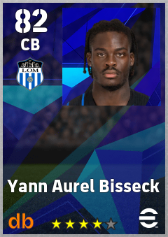Yann Aurel Bisseck — CB, OVR 82, MAX 82