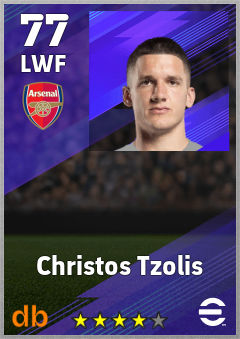 Christos Tzolis eFootball player card