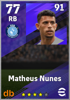 Matheus Nunes eFootball player card