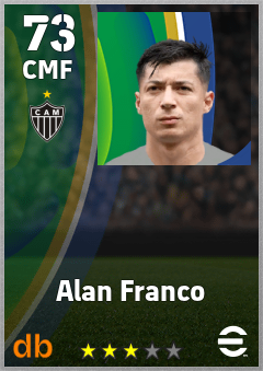 Alan Franco — CMF, OVR 73, MAX 73