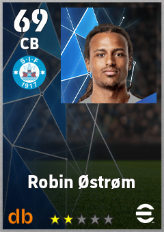 Robin Østrøm — CB, OVR 69, MAX 69