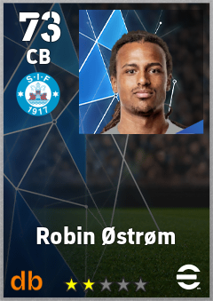 Robin Østrøm — CB, OVR 73, MAX 73