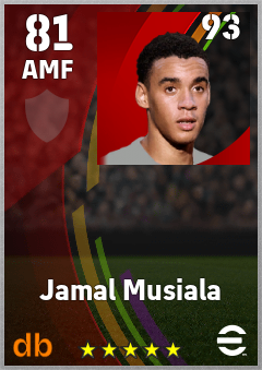 Jamal Musiala eFootball player card