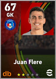 Juan Flere — GK, OVR 67, MAX 67