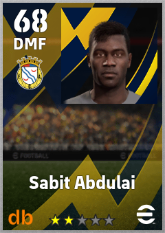 Sabit Abdulai — DMF, OVR 68, MAX 68