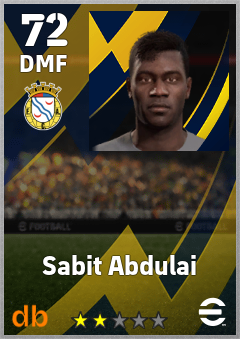 Sabit Abdulai — DMF, OVR 72, MAX 72