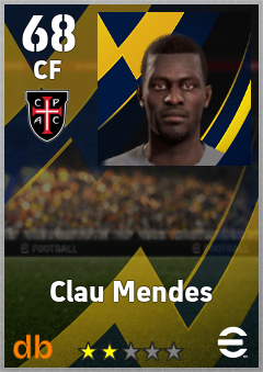 Clau Mendes — CF, OVR 68, MAX 68