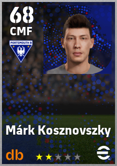 Márk Kosznovszky — CMF, OVR 68, MAX 68
