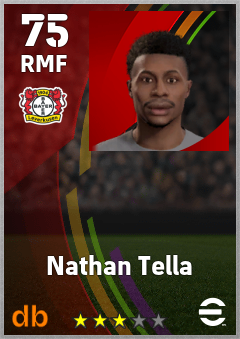 Nathan Tella eFootball player card