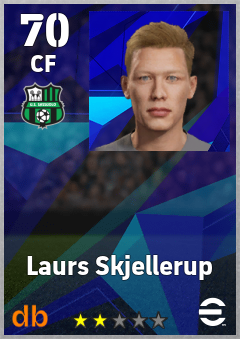 Laurs Skjellerup — CF, OVR 70, MAX 70