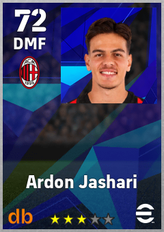Ardon Jashari eFootball player card