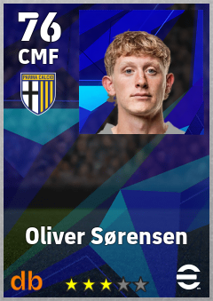 Oliver Sørensen — CMF, OVR 76, MAX 76