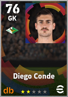 Diego Conde — GK, OVR 76, MAX 76