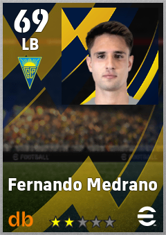 Fernando Medrano — LB, OVR 69, MAX 69