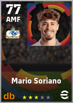 Mario Soriano — AMF, OVR 77, MAX 77