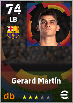 Gerard Martín eFootball player card
