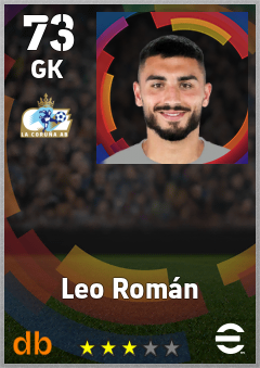 Leo Román — GK, OVR 73, MAX 73