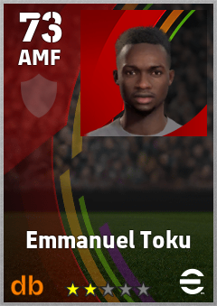 Emmanuel Toku eFootball player card