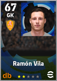 Ramón Vila — GK, OVR 67, MAX 67