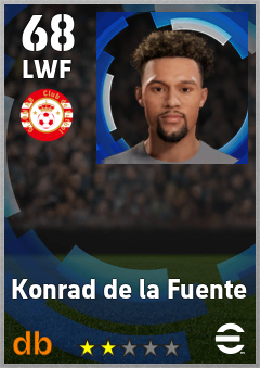 Konrad de la Fuente — LWF, OVR 68, MAX 68
