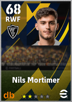 Nils Mortimer — RWF, OVR 68, MAX 68