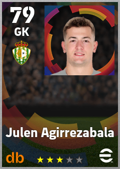 Julen Agirrezabala — GK, OVR 79, MAX 79