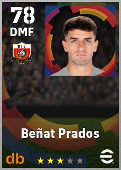 Beñat Prados — DMF, OVR 78, MAX 78