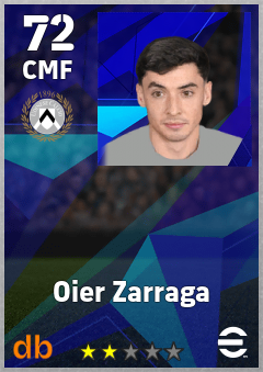 Oier Zarraga — CMF, OVR 72, MAX 72
