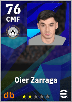Oier Zarraga — CMF, OVR 76, MAX 76