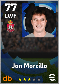 Jon Morcillo — LWF, OVR 77, MAX 77