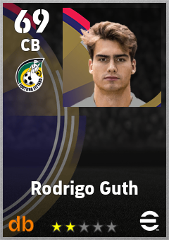 Rodrigo Guth — CB, OVR 69, MAX 69