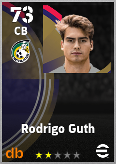 Rodrigo Guth — CB, OVR 73, MAX 73