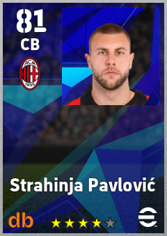 Strahinja Pavlović — CB, OVR 81, MAX 81