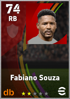 Fabiano Souza — RB, OVR 74, MAX 74