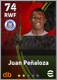 Juan Peñaloza — RWF, OVR 74, MAX 74