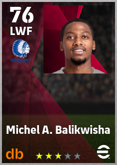 Michel A. Balikwisha — LWF, OVR 76, MAX 76