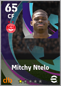 Mitchy Ntelo — CF, OVR 65, MAX 65