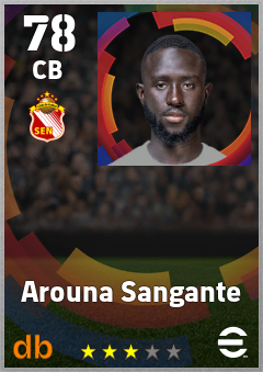Arouna Sangante — CB, OVR 78, MAX 78