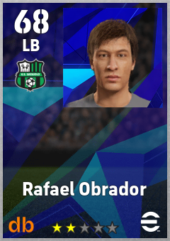 Rafael Obrador — LB, OVR 68, MAX 68