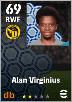 Alan Virginius — RWF, OVR 69, MAX 69