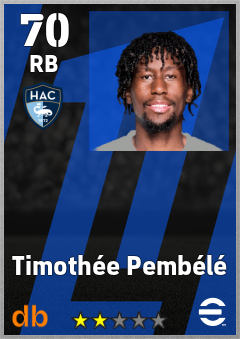 Timothée Pembélé — RB, OVR 70, MAX 70