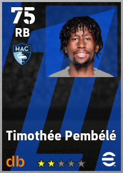 Timothée Pembélé — RB, OVR 75, MAX 75
