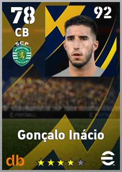 Gonçalo Inácio eFootball player card