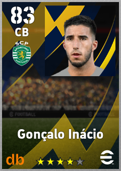 Gonçalo Inácio — CB, OVR 83, MAX 92