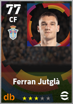 Ferran Jutglà — CF, OVR 77, MAX 77