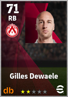 Gilles Dewaele — RB, OVR 71, MAX 71