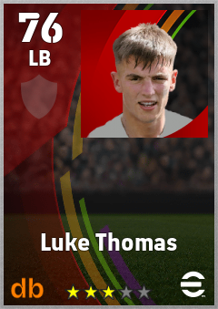 Luke Thomas — LB, OVR 76, MAX 76