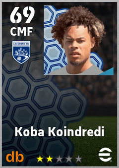 Koba Koindredi — CMF, OVR 69, MAX 69