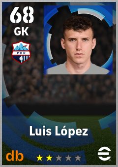 Luis López — GK, OVR 68, MAX 68