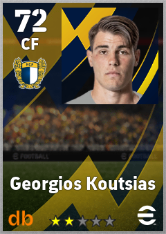 Georgios Koutsias — CF, OVR 72, MAX 72